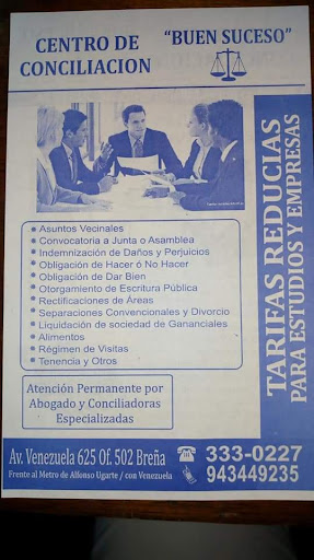 Centro de Conciliación Extrajudicial Buen Suceso Of.502